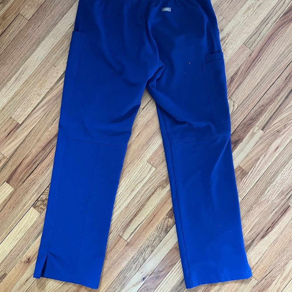 Figs Kade Cargo Deep Royal Blue Small Petitie Pants Gem